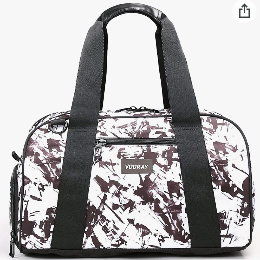 Vooray Burner 16" Compact Gym Bag with Shoe Pocket (Shattered Glass)